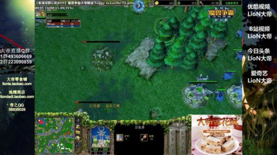 我在斗鱼看大帝LioN直播魔兽争霸