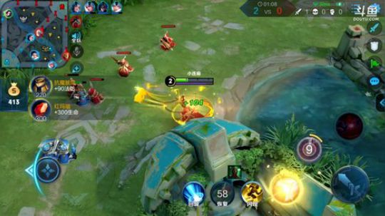 我在斗鱼看林蒙m直播王者荣耀