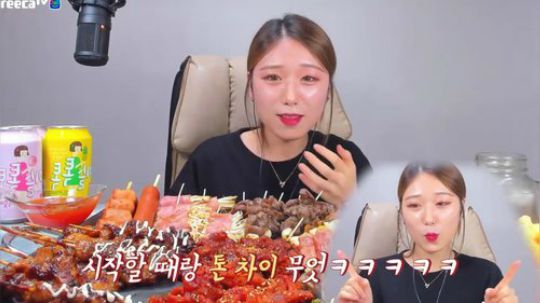 韩国吃播阿米亚Ami小姐姐撸烤串-韩国吃播阿米亚Ami小姐姐