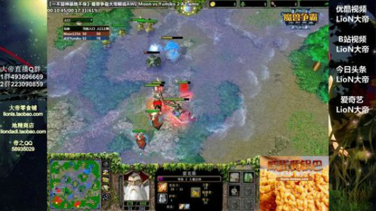 我在斗鱼看大帝LioN直播魔兽争霸