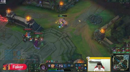 我在斗鱼看T1直播faker直播英雄联盟