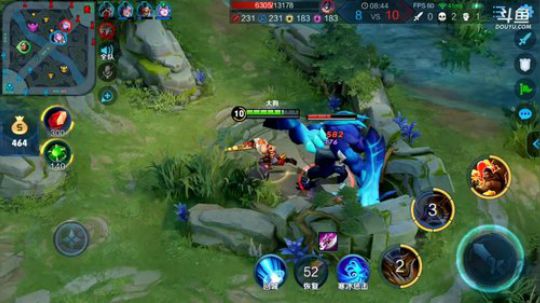 我在斗鱼看林蒙m直播王者荣耀