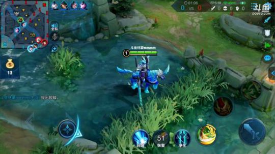 我在斗鱼看林蒙m直播王者荣耀