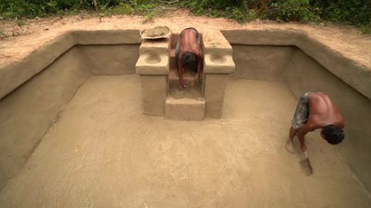 【原始建造·万池王】建造令人惊叹的地下泳池