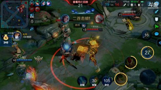 我在斗鱼看林蒙m直播王者荣耀