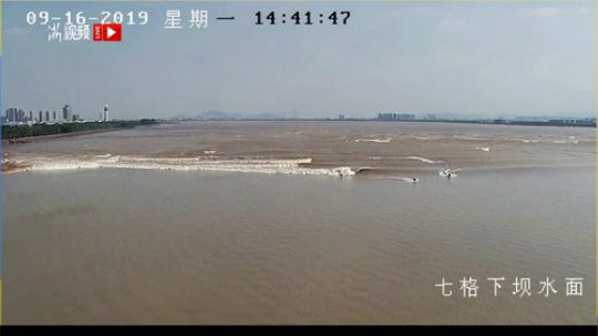 浙视频5G直播带你看钱塘江大潮！ 2019-09-16 14点场