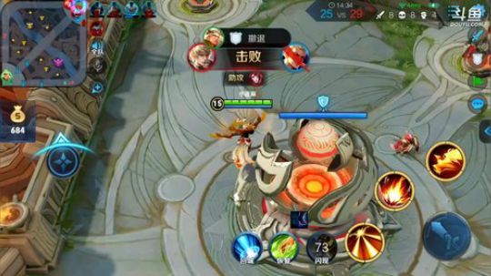 我在斗鱼看林蒙m直播王者荣耀