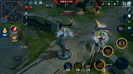 我在斗鱼看林蒙m直播王者荣耀