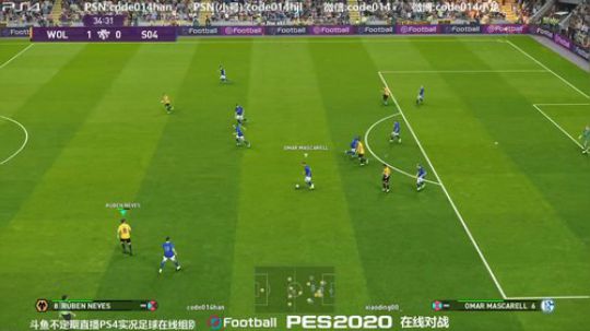 pes2020 实况足球 PS4在线对战 2019-09-28 22点场