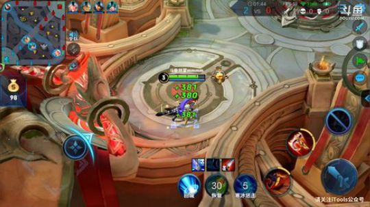 我在斗鱼看林蒙m直播王者荣耀