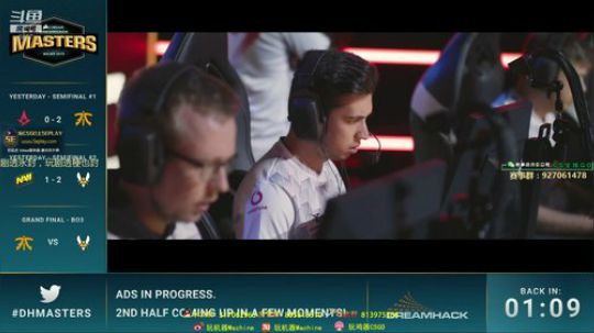 Fnatic vs 小蜜蜂 晚上11点 2019-10-06 22点场