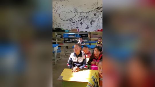 《夏村爱心日》孩子们的感谢。