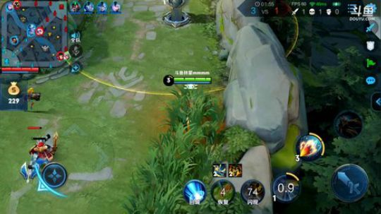 我在斗鱼看林蒙m直播王者荣耀