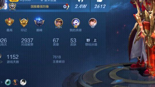 刘备单排上荣耀系列