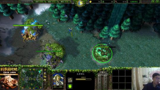 我在斗鱼看大帝LioN直播魔兽争霸