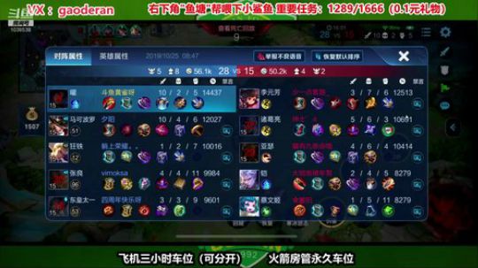 我在斗鱼看黄雀1691直播王者荣耀