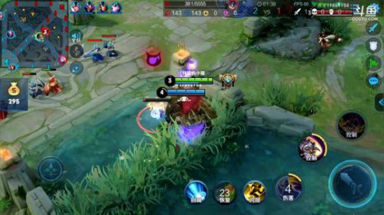 我在斗鱼看林蒙m直播王者荣耀