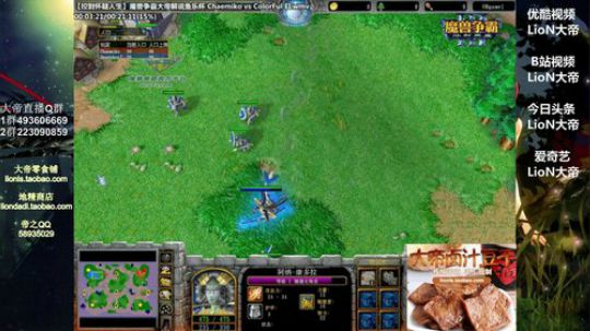 我在斗鱼看大帝LioN直播魔兽争霸