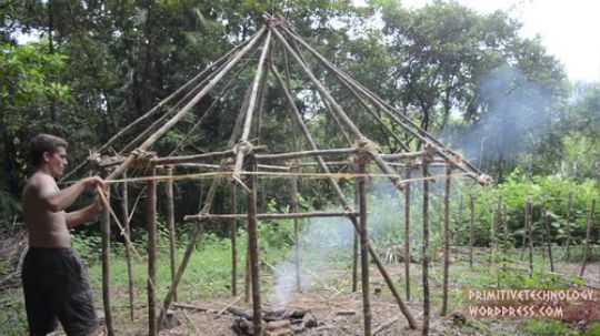 【原始技术合集】澳洲小哥徒手建造  36、圆屋