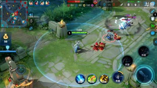 我在斗鱼看林蒙m直播王者荣耀