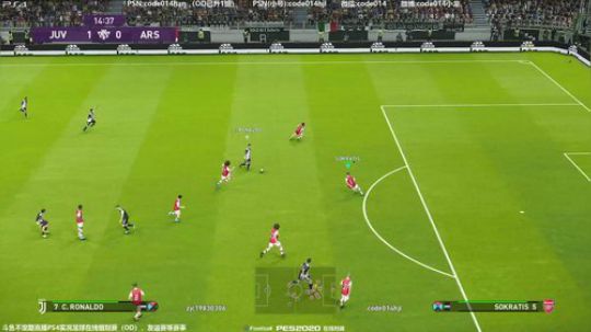 pes2020 实况足球 PS4在线对战 2019-11-03 21点场