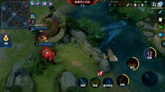 我在斗鱼看林蒙m直播王者荣耀