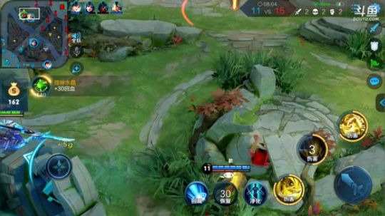 我在斗鱼看林蒙m直播王者荣耀