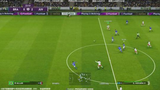 实况足球PS4 pes2020 对手不厉害但进球很漂亮
