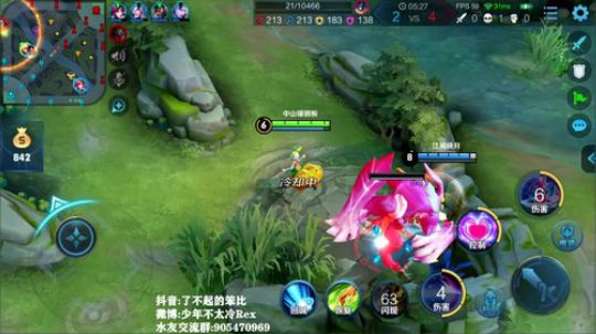 我在斗鱼看少年不太冷Rex直播王者荣耀