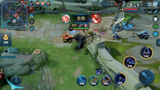 我在斗鱼看林蒙m直播王者荣耀