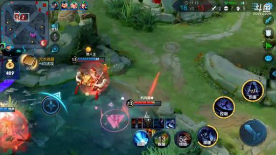 我在斗鱼看林蒙m直播王者荣耀