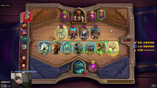 小号酒馆战旗，刚打10把 2019-11-17 21点场