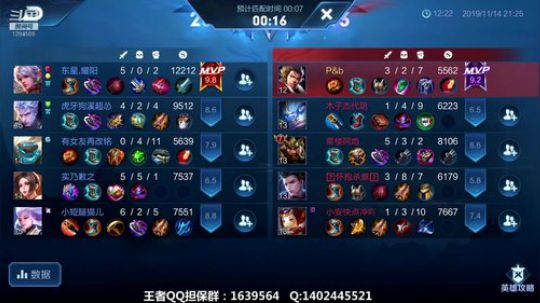 巅峰冲全国前50！ 2019-11-14 20点场