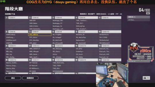 [DYG_x8]训练ing 2019-11-20 18点场