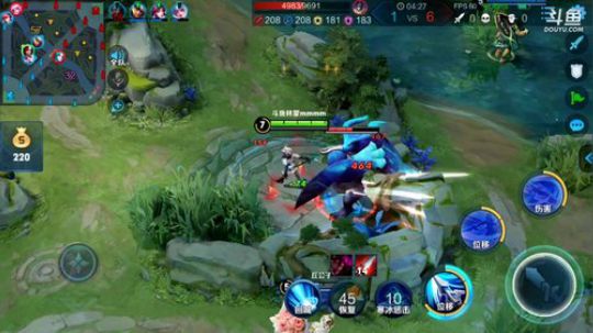 我在斗鱼看林蒙m直播王者荣耀