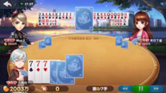 老板们看下这手三家一共10炸的牌猛不猛？昨晚打的！哈哈哈哈哈