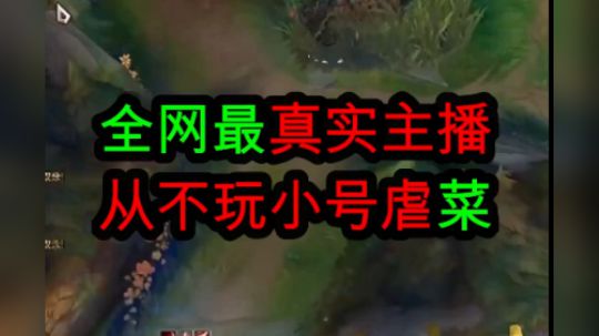 全网最真实主播，从不开小号虐菜