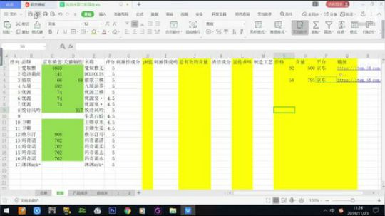 洗发水评测过程 2019-11-23 11点场