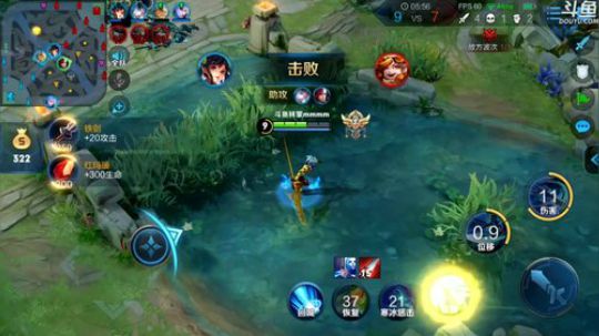 我在斗鱼看林蒙m直播王者荣耀