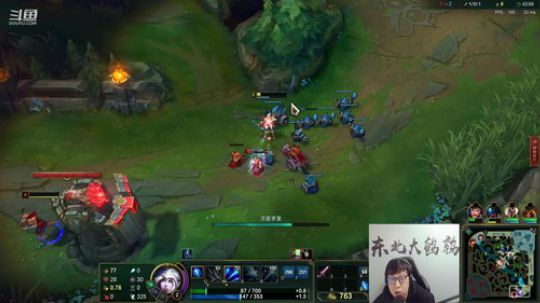 我在斗鱼看东北大鹌鹑直播英雄联盟