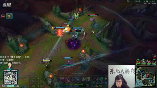 我在斗鱼看东北大鹌鹑直播英雄联盟