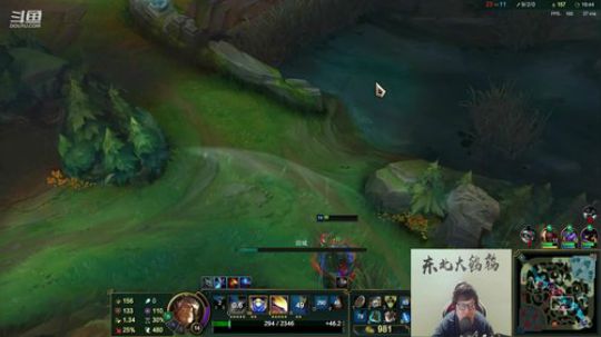 我在斗鱼看东北大鹌鹑直播英雄联盟