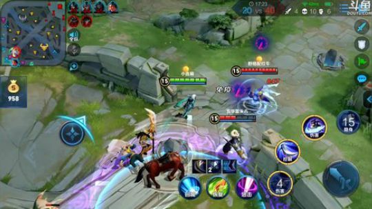 我在斗鱼看林蒙m直播王者荣耀