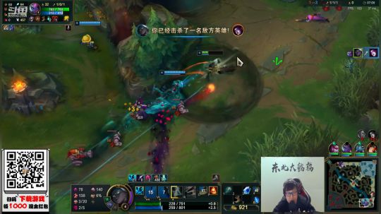 我在斗鱼看东北大鹌鹑直播英雄联盟
