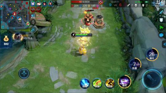 我在斗鱼看林蒙m直播王者荣耀