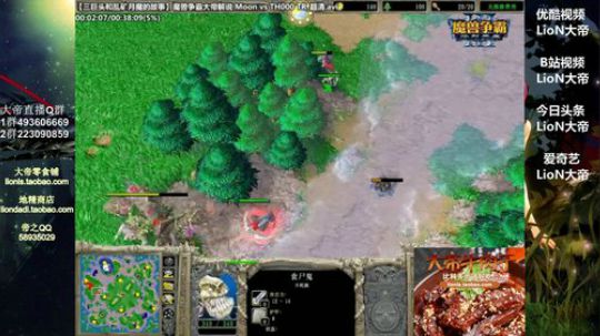 我在斗鱼看大帝LioN直播魔兽争霸