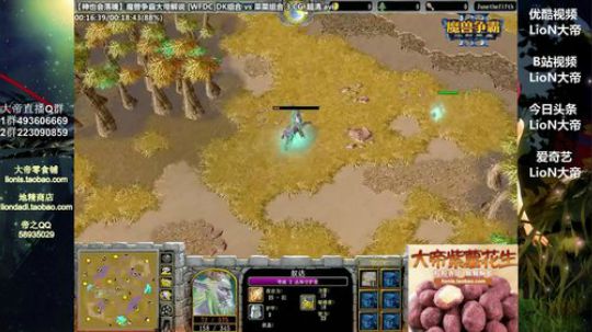 我在斗鱼看大帝LioN直播魔兽争霸