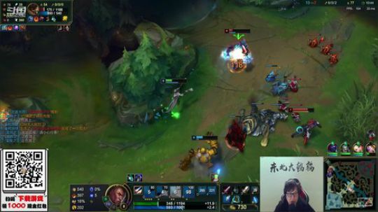 我在斗鱼看东北大鹌鹑直播英雄联盟