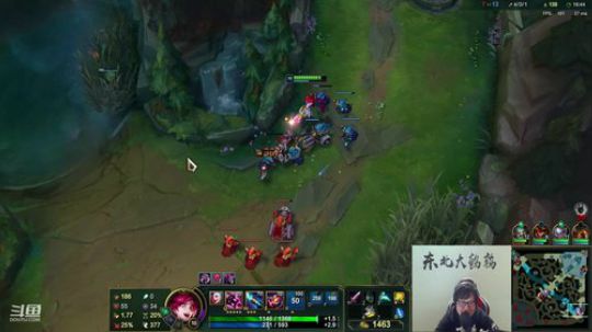 我在斗鱼看东北大鹌鹑直播英雄联盟