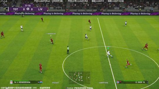 pes2020 实况足球 PS4在线对战 2019-12-13 22点场